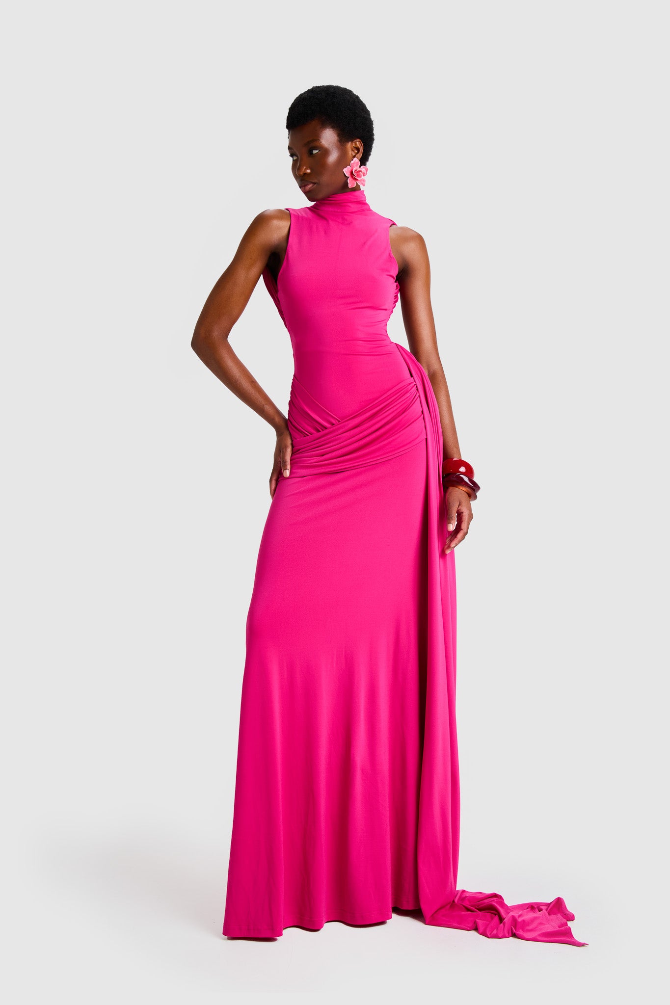 Saree Maxi - Dragonfruit