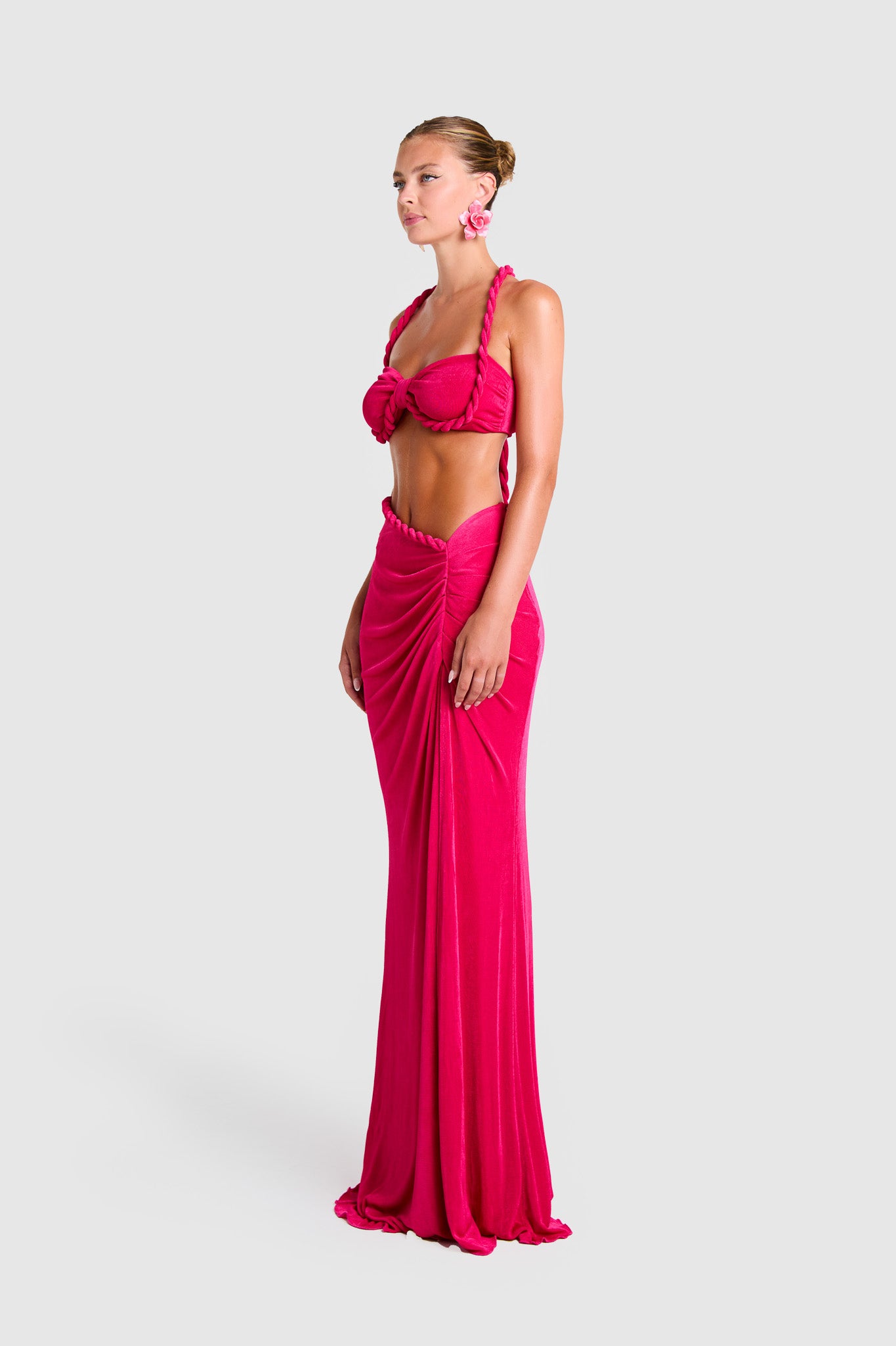 Santo Maxi Skirt - Dragonfruit