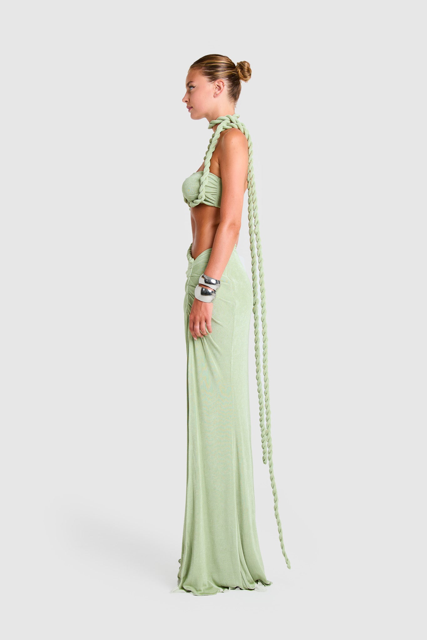 Santo Maxi Skirt - Soft Matcha
