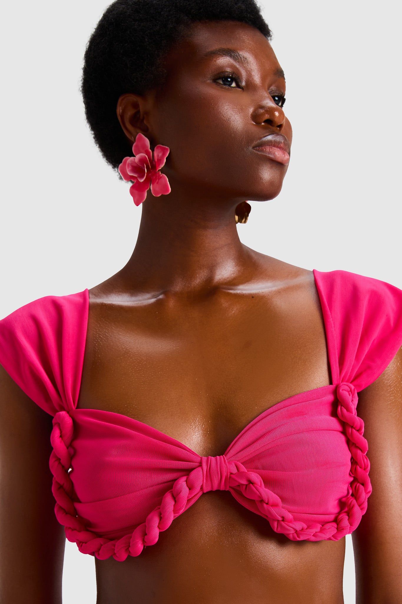 Tao Cropped Top - Dragonfruit