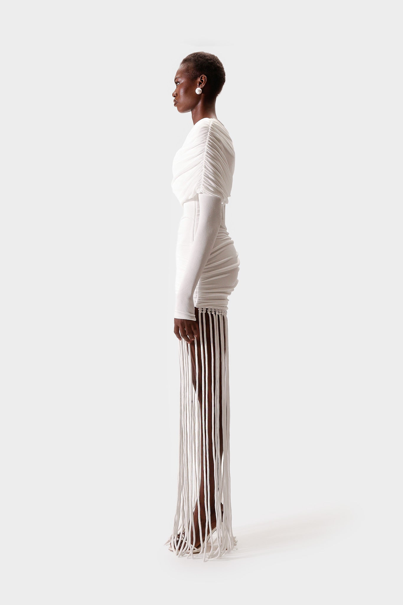 Verella Tassel Dress - White