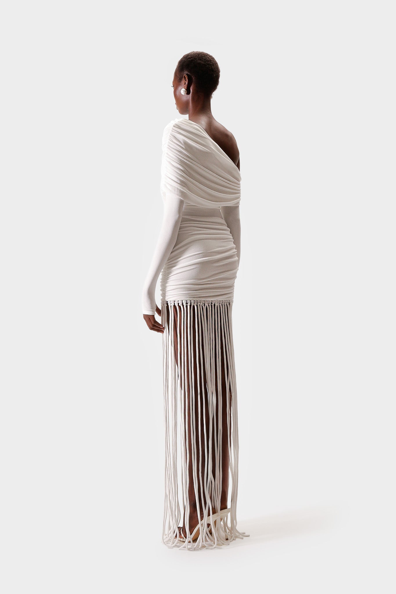 Verella Tassel Dress - White