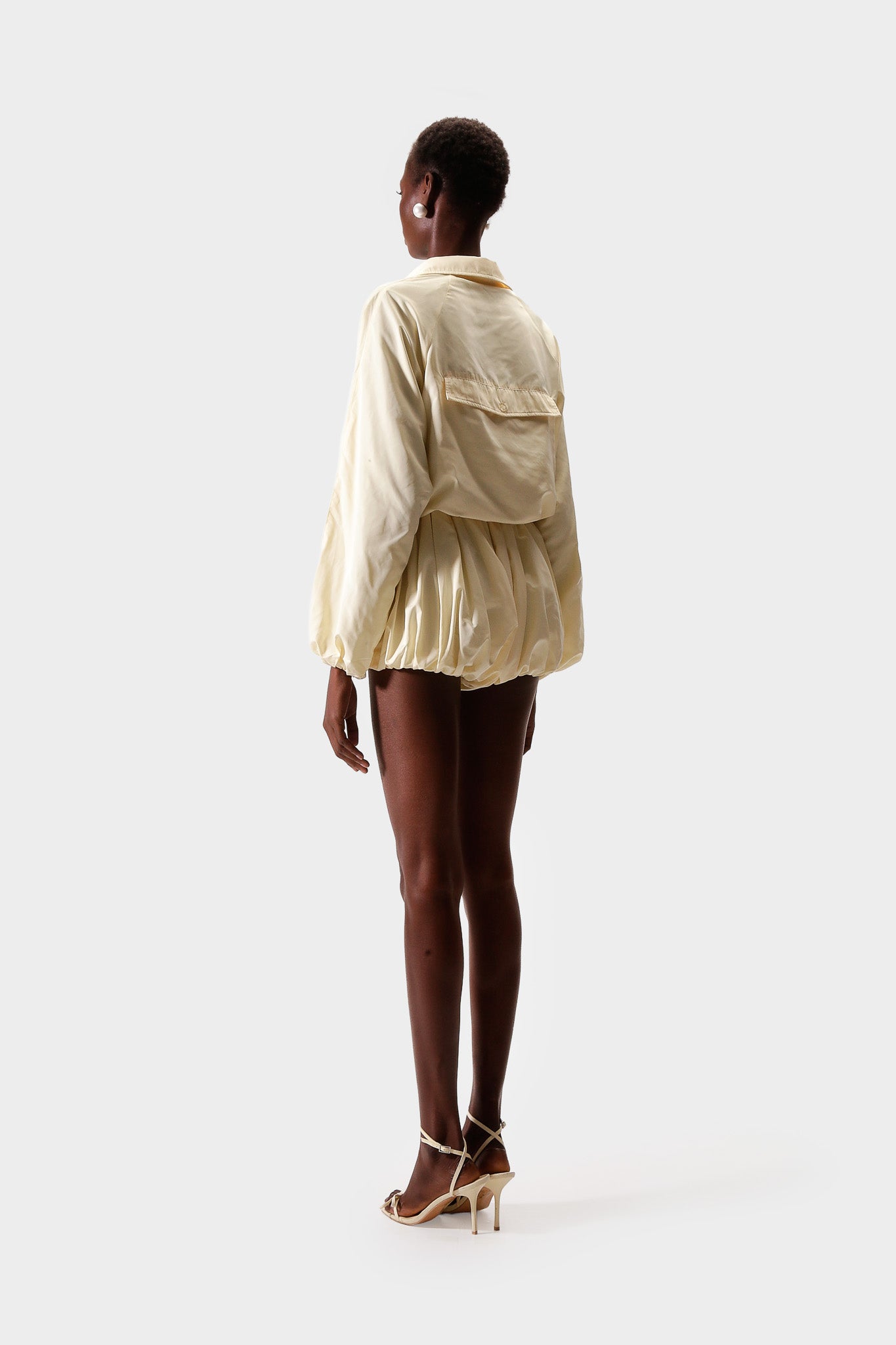 Windbreaker Balloon Short - Butter Yellow