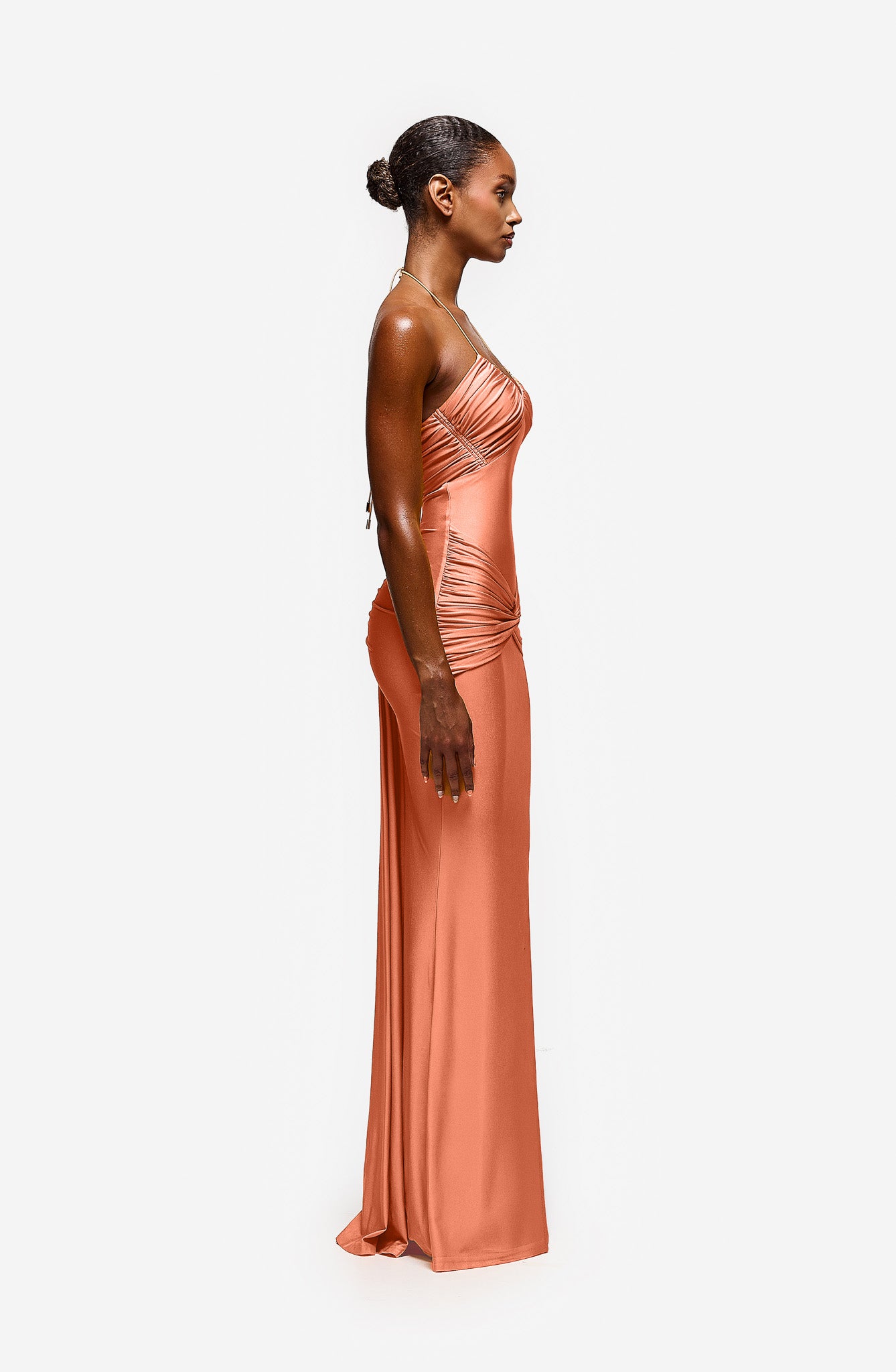 Yumaya Dress - Peach
