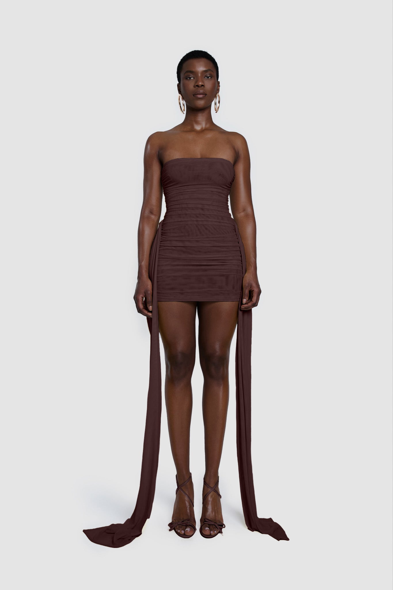 Zaya Ruched Mini - Choc Gelato