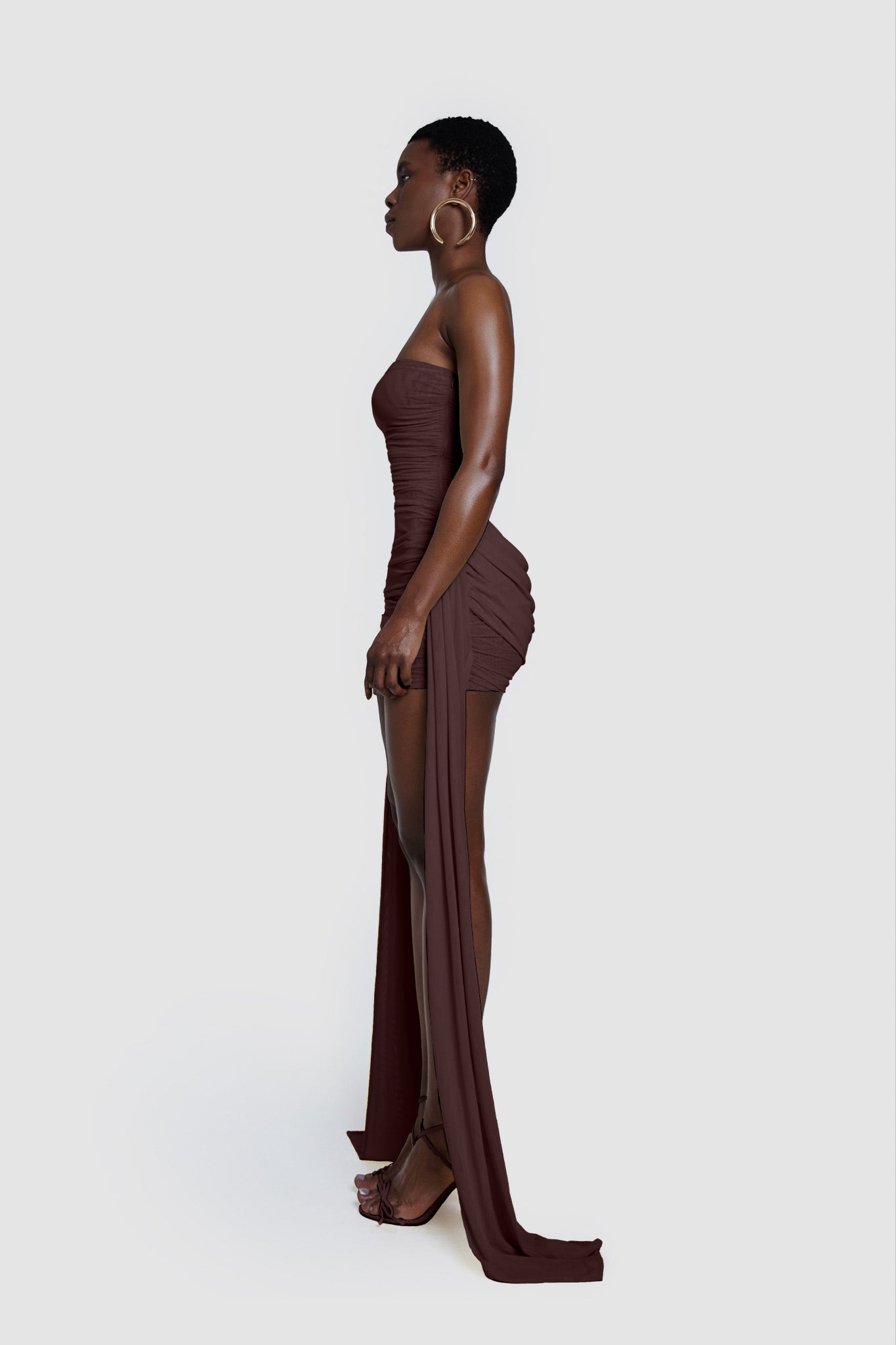 Zaya Ruched Mini - Choc Gelato