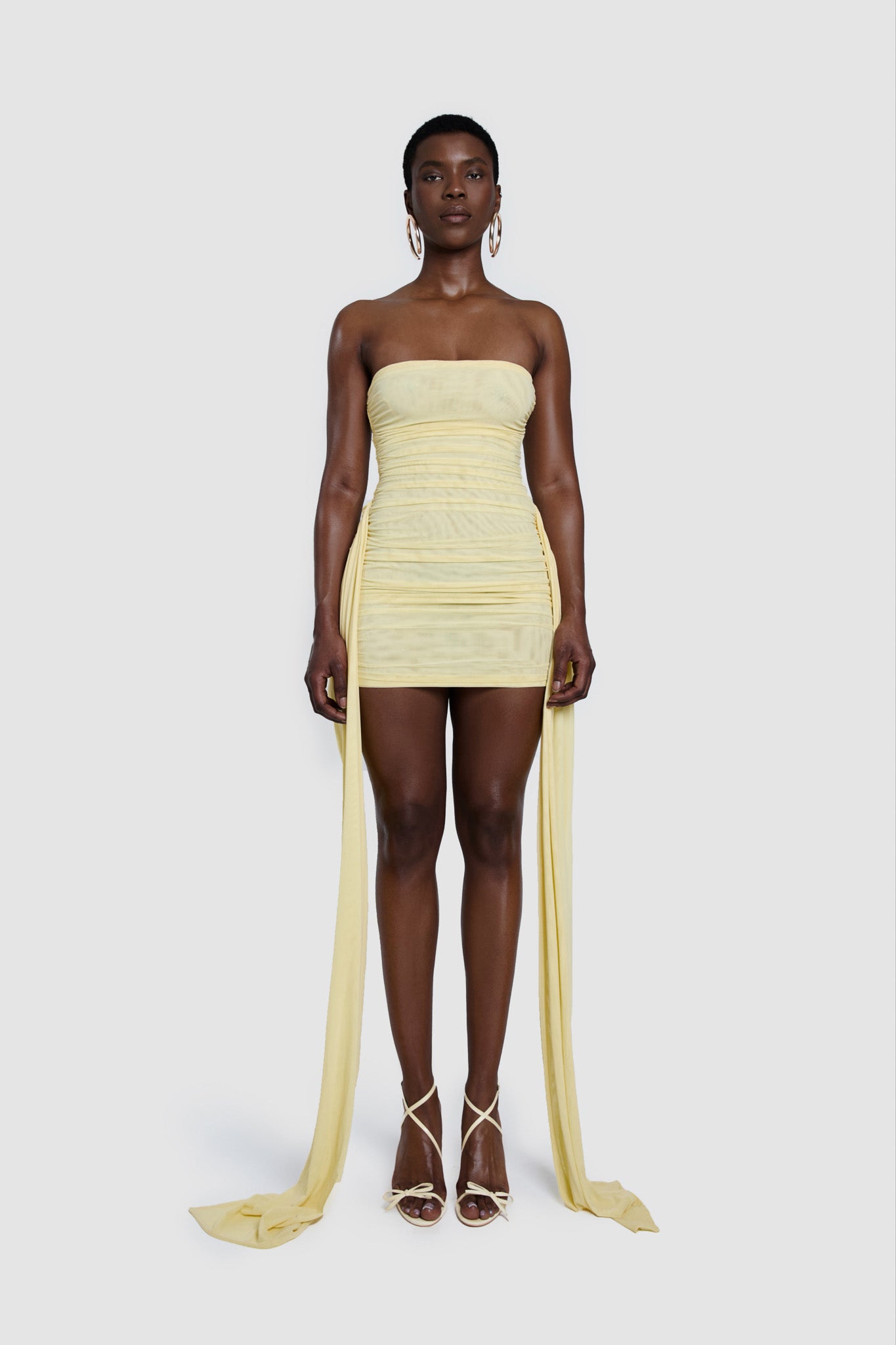 Zaya Ruched Mini - Soft Limone