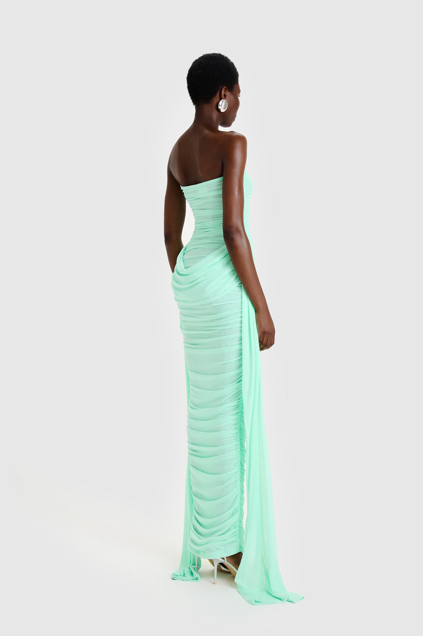 SAMPLE SALE Zaya Ruched Maxi - Lagoon