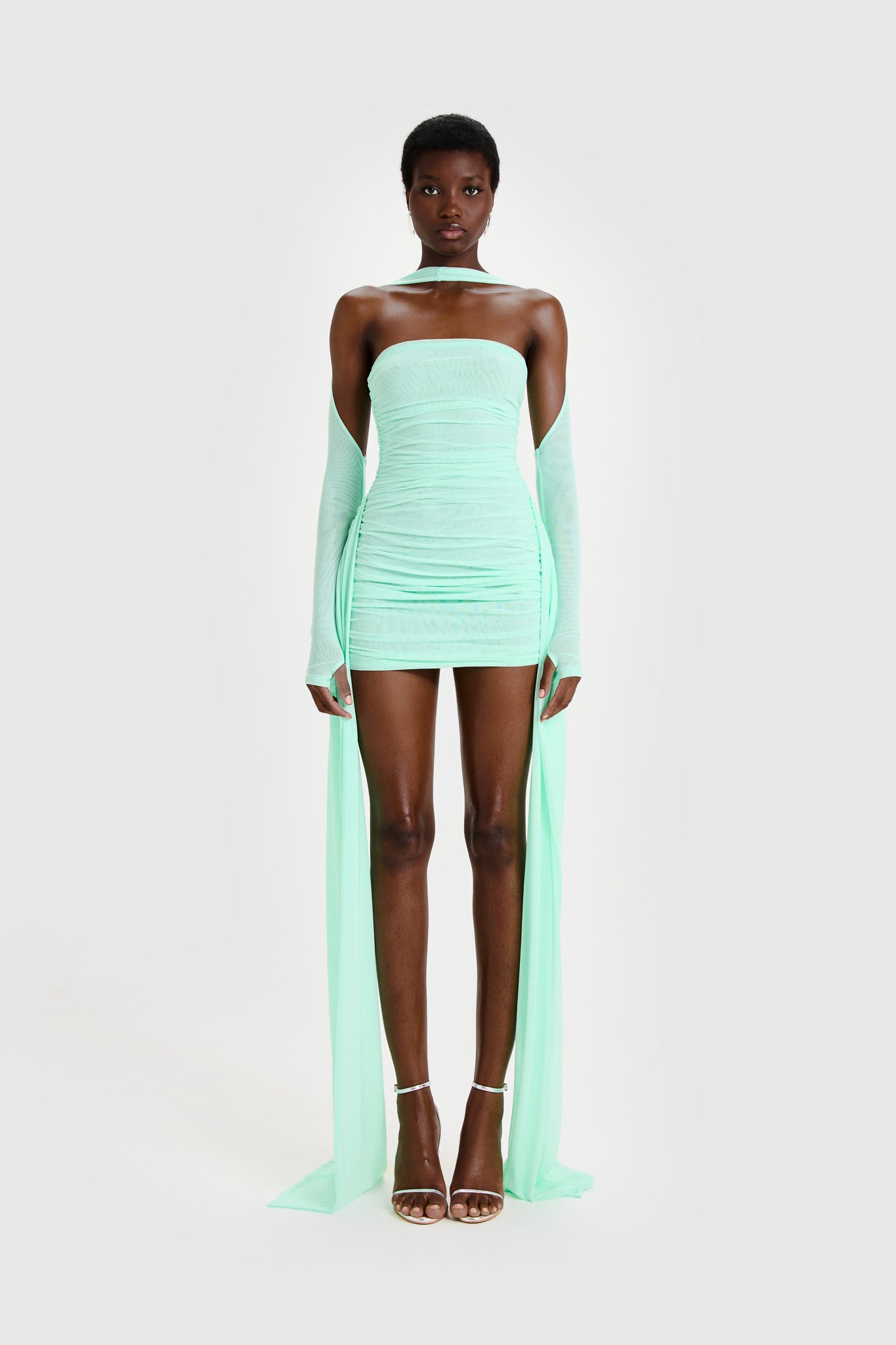 SAMPLE SALE Zaya Ruched Mini - Lagoon
