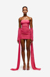 Zaya Ruched Mini - Pink Guava