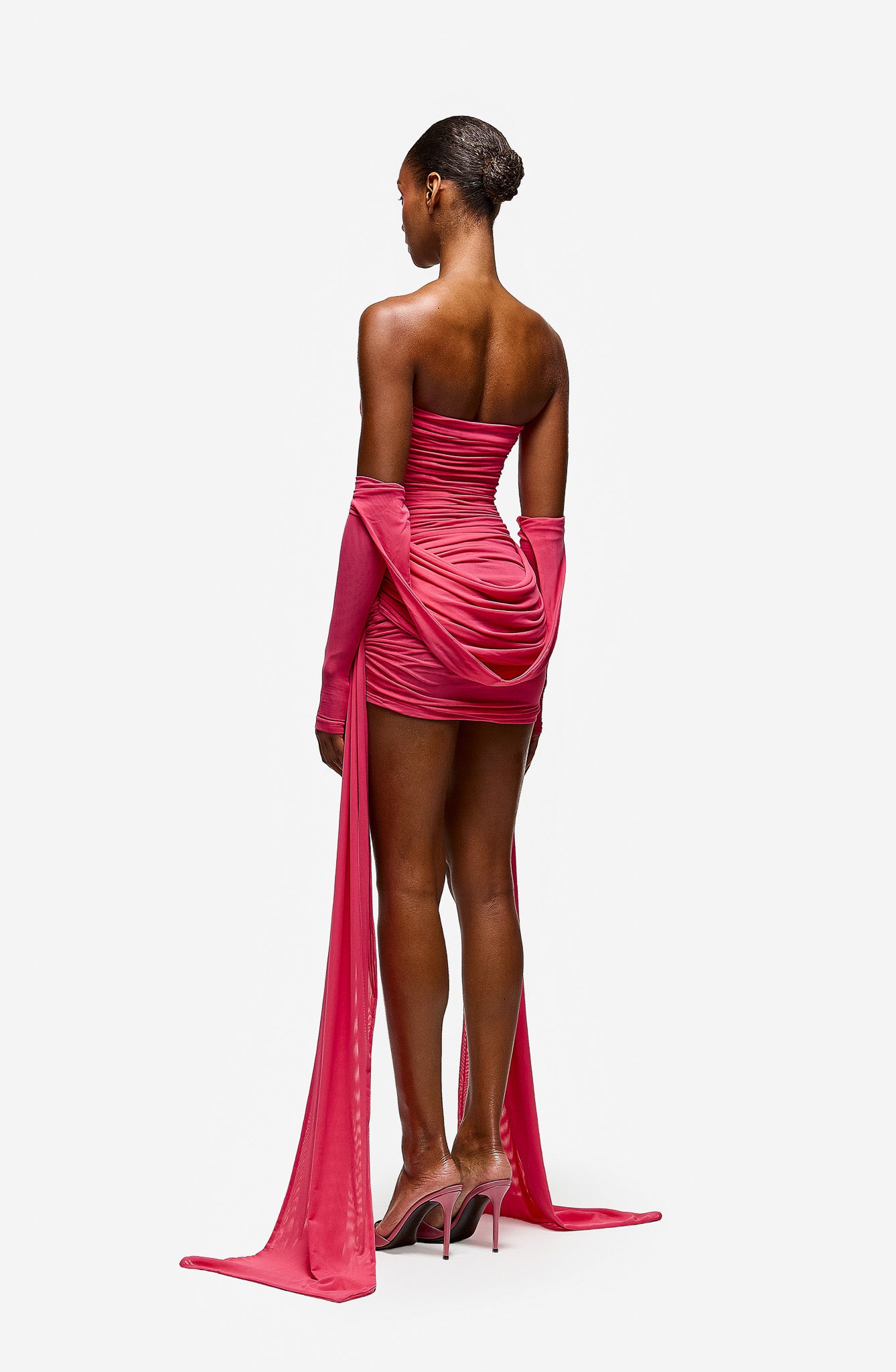 Zaya Ruched Mini - Pink Guava