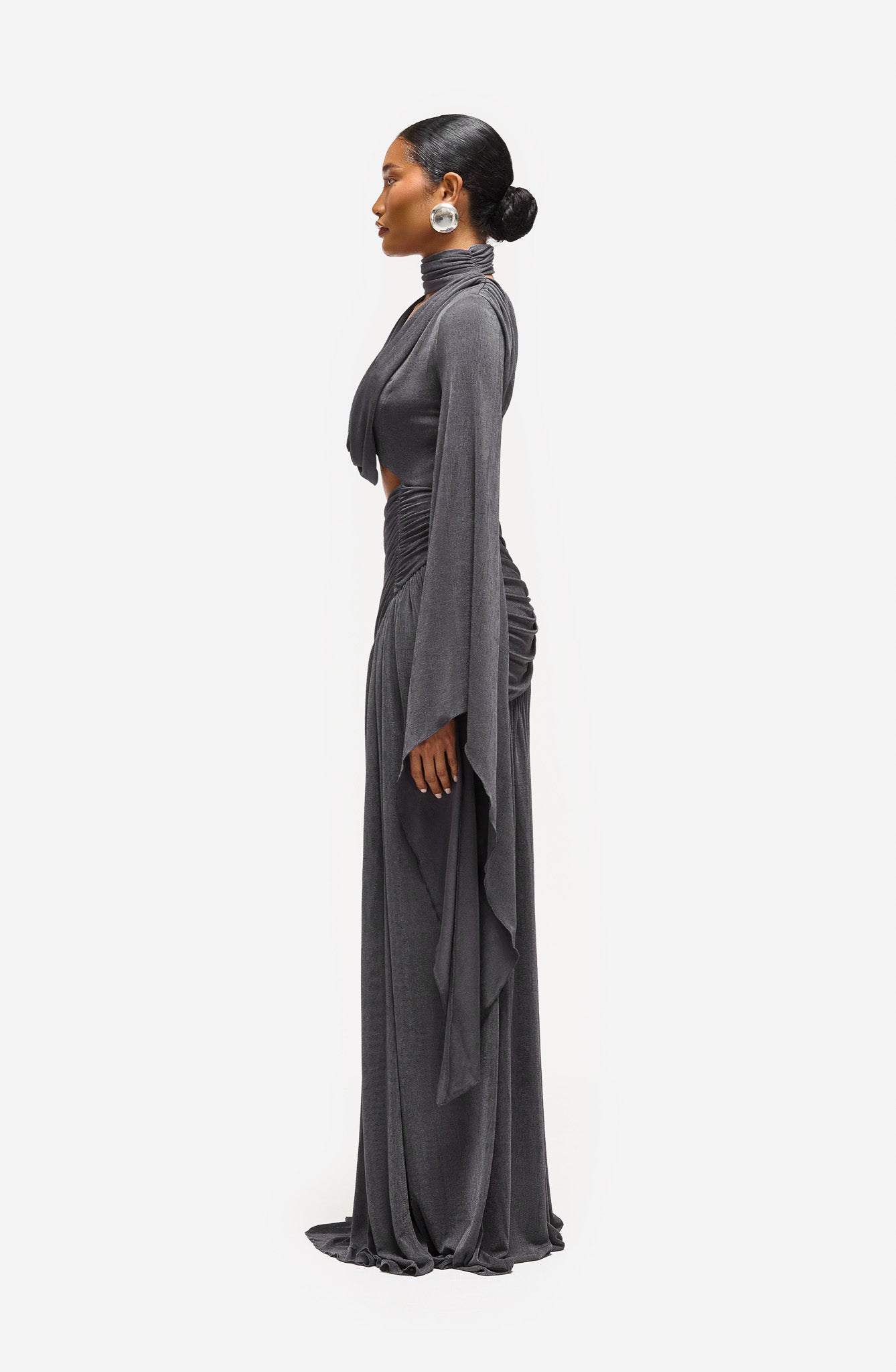 Zelle Cut Out Dress - Smokey