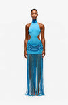 Cut Out Tassel Dress - Bahama Blue - PRE ORDER