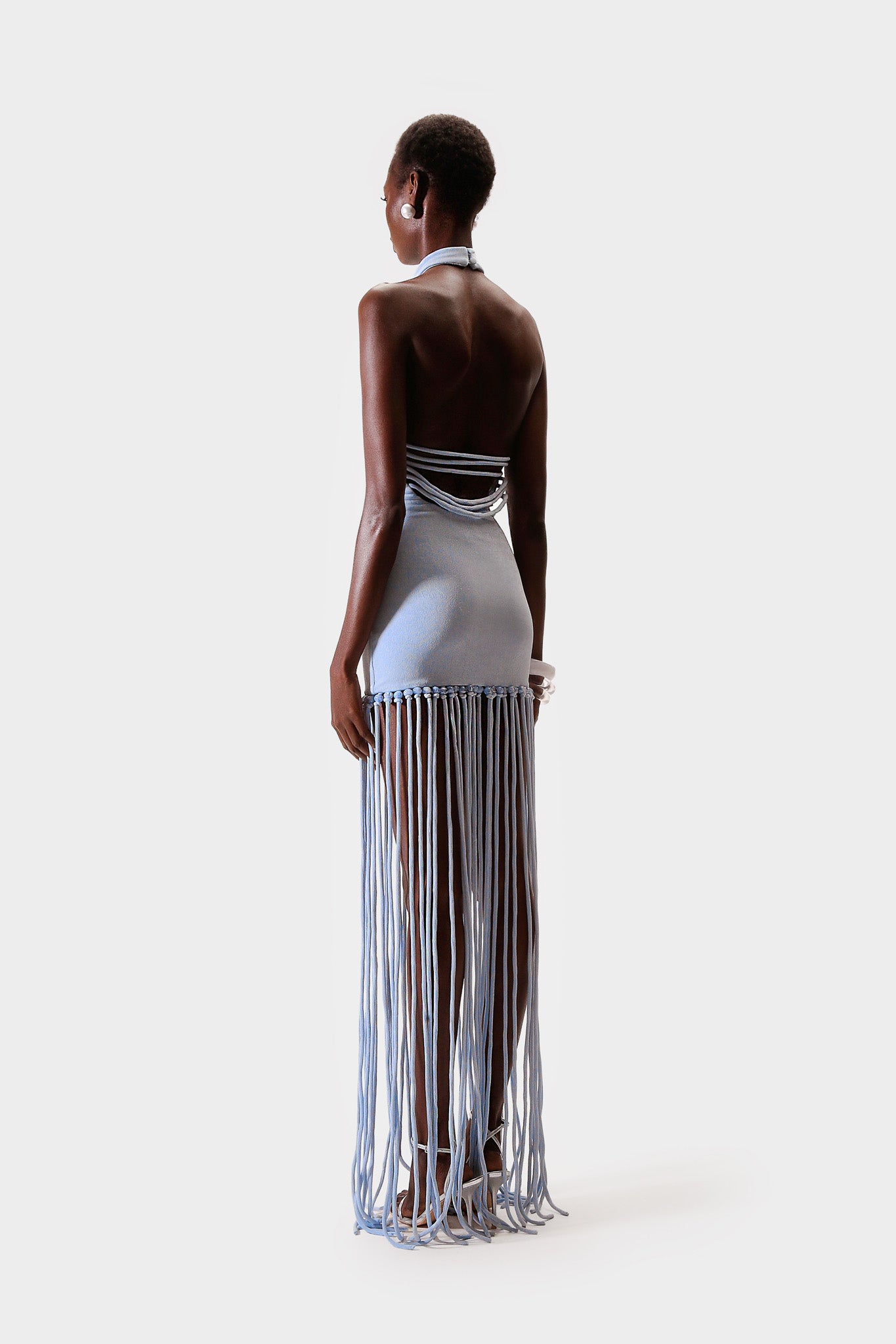 Zuma Tassel Dress - Clear Sky
