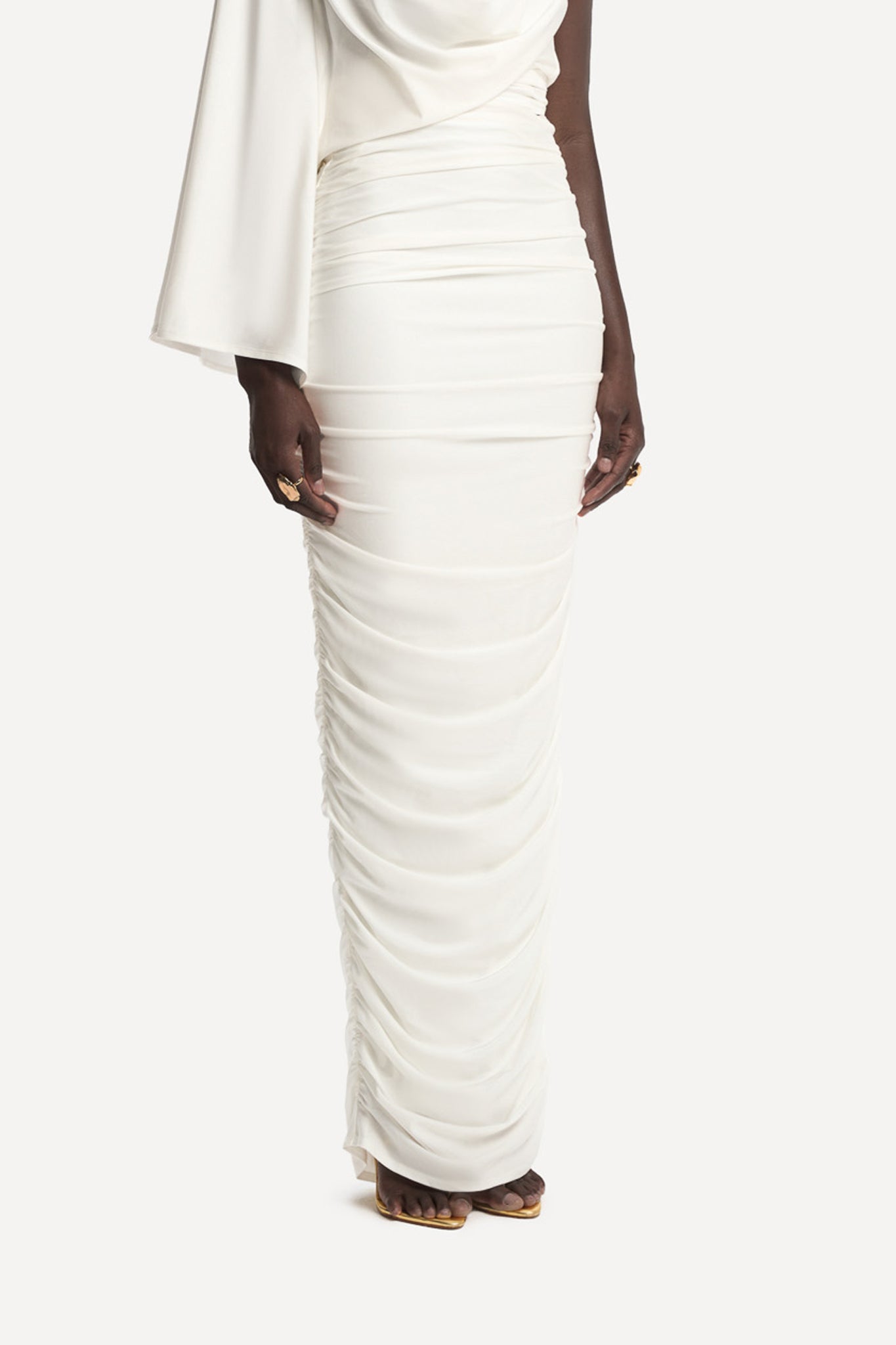 SAMPLE SALE Zhiarah Maxi Skirt - White