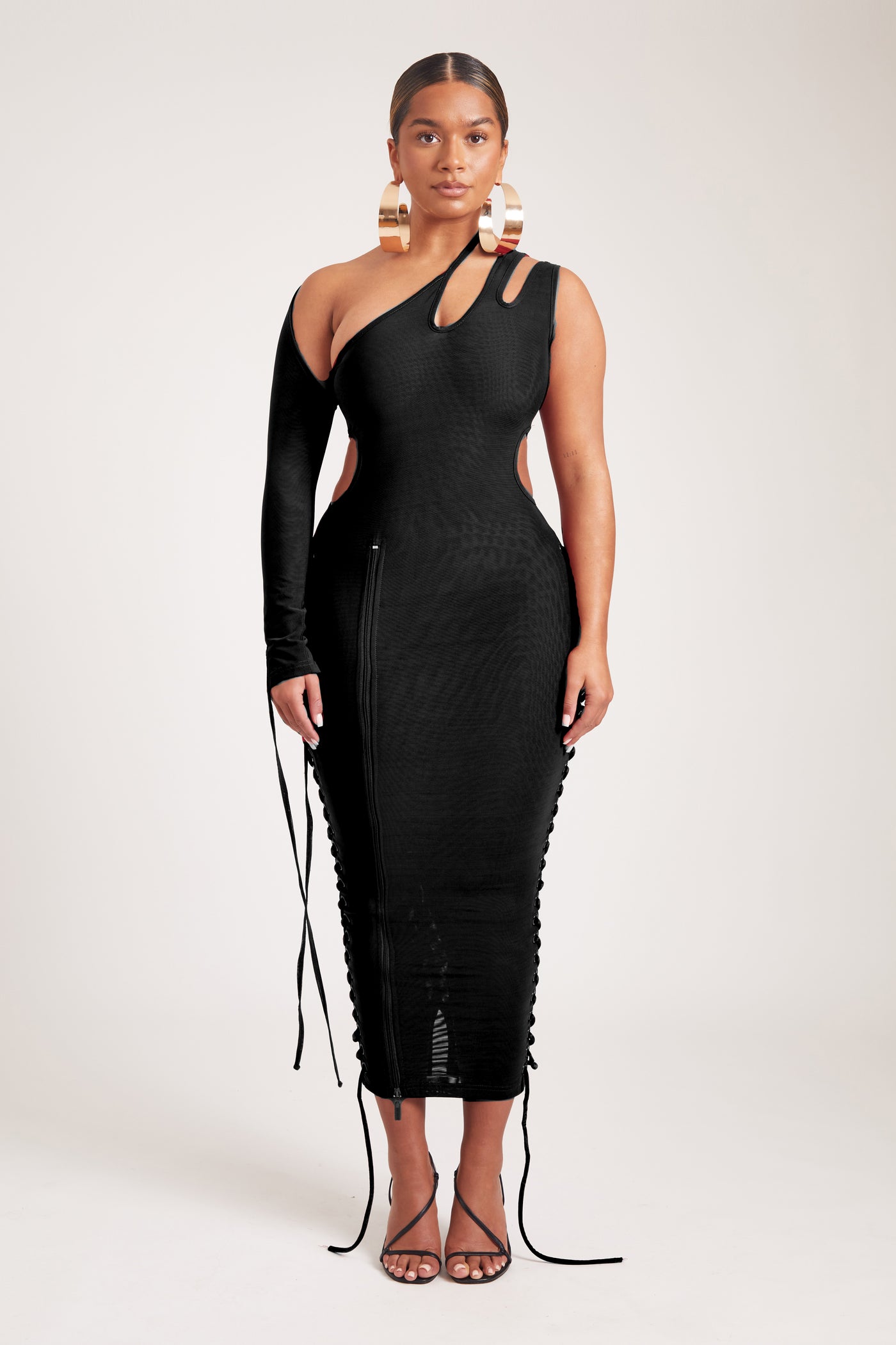 Asymmetric Mesh Maxi - Panther