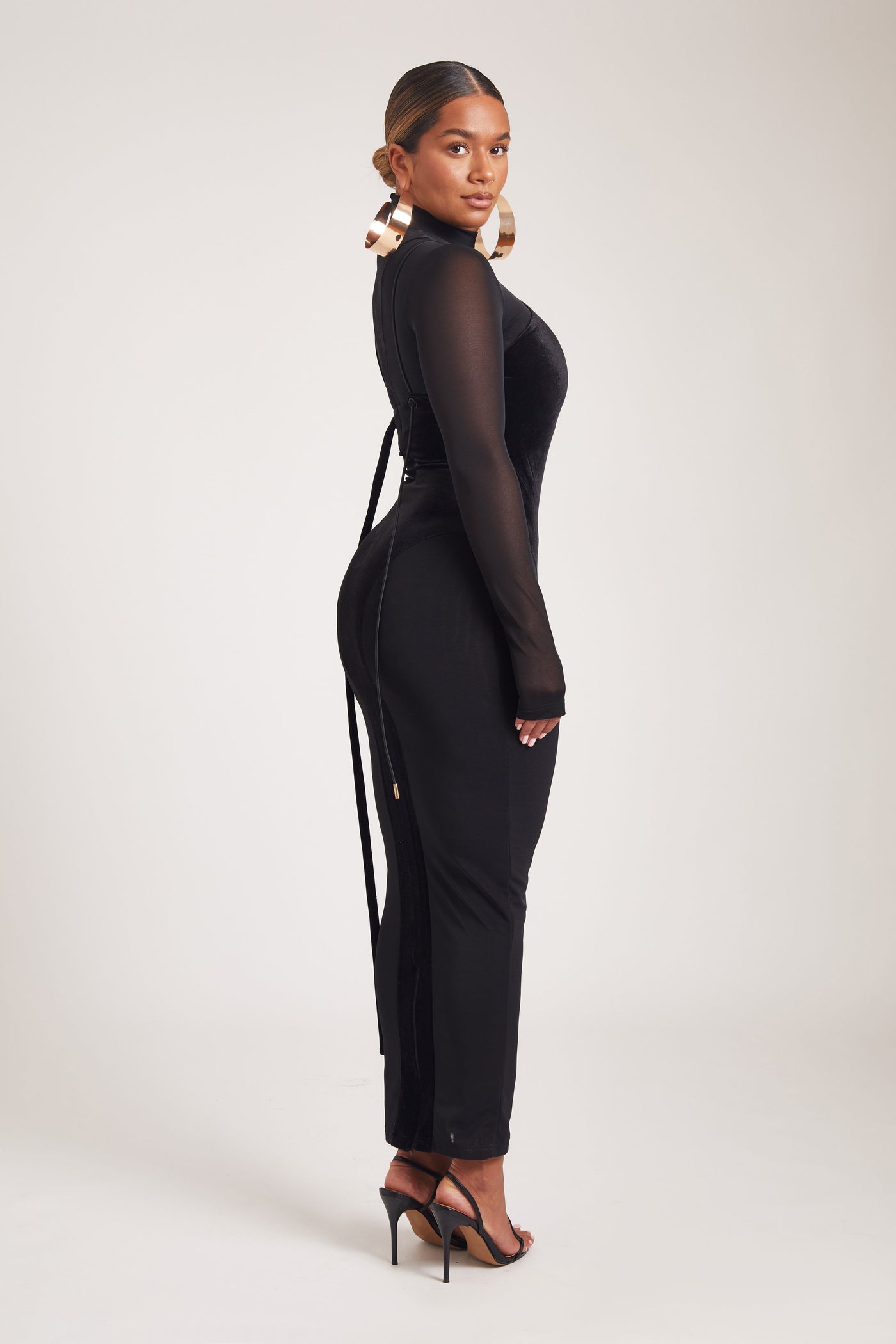 Velvet Mesh Bodee Maxi - Panther