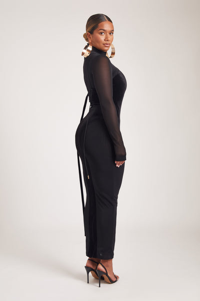 Velvet Mesh Bodee Maxi - Panther