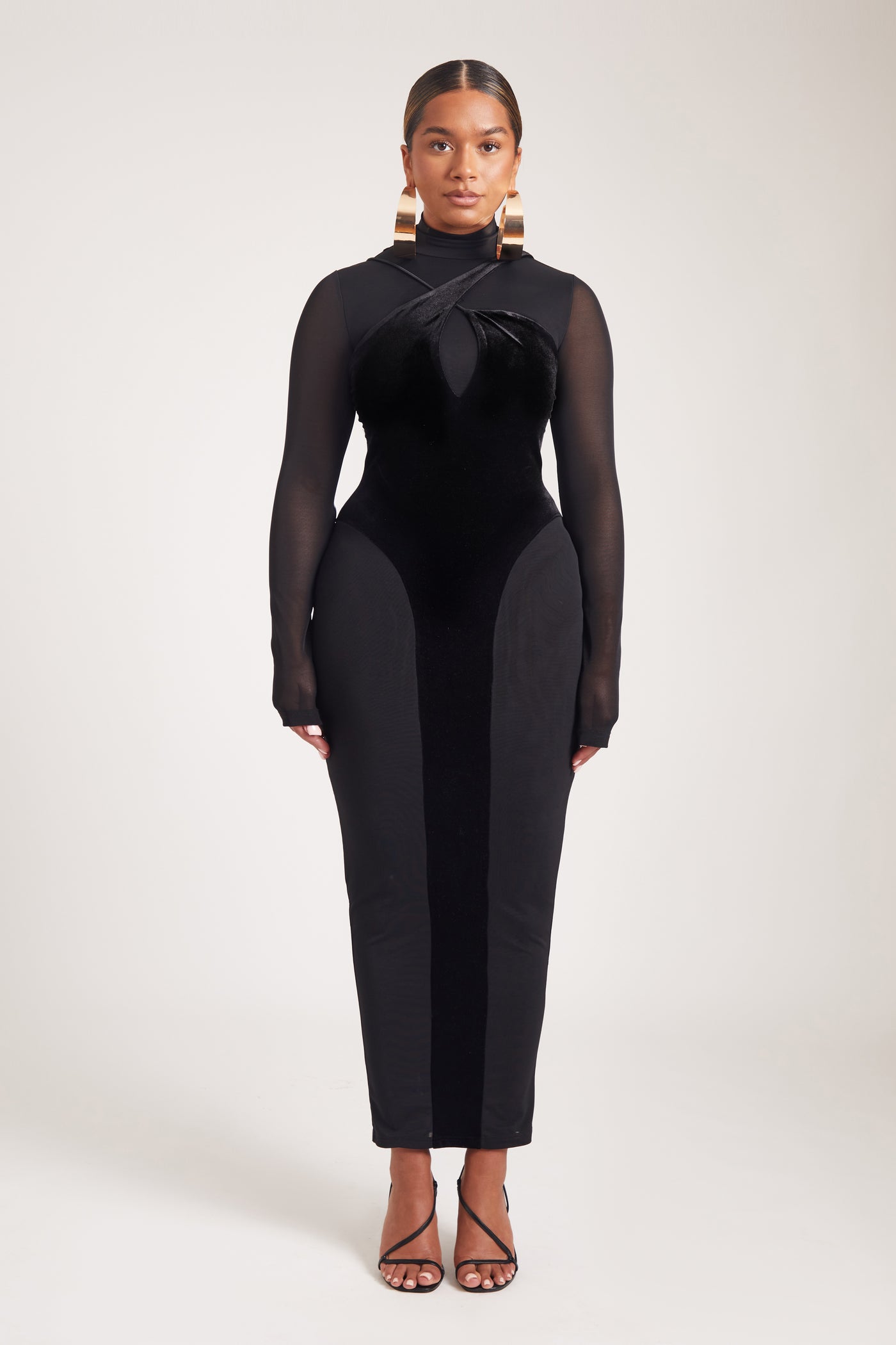 Velvet Mesh Bodee Maxi - Panther