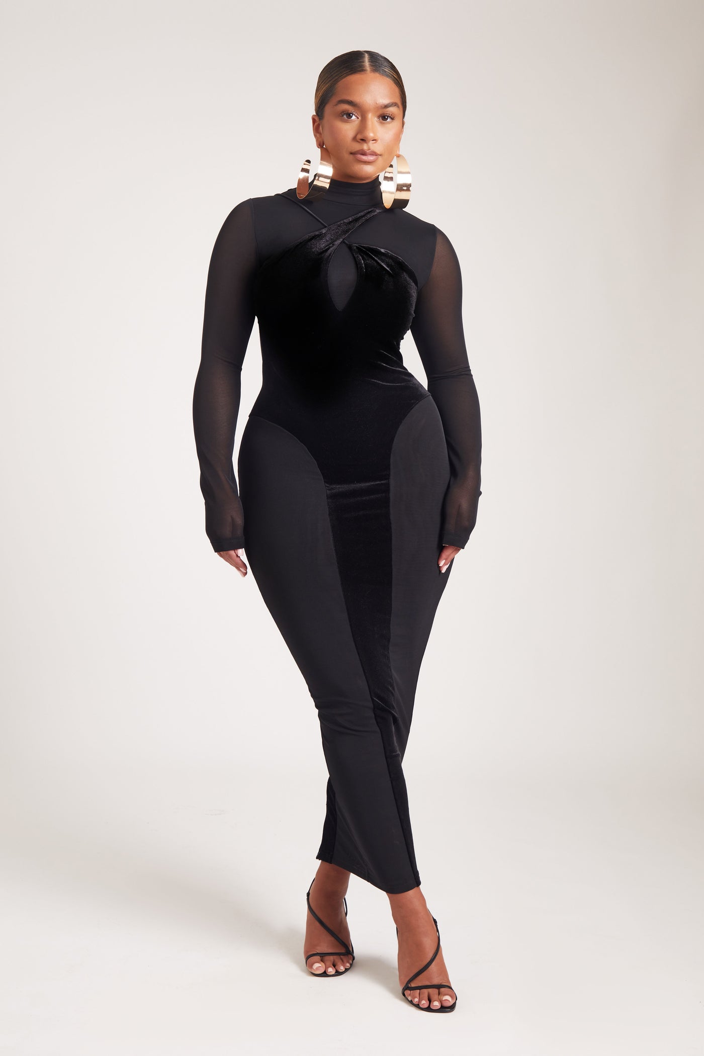 Velvet Mesh Bodee Maxi - Panther