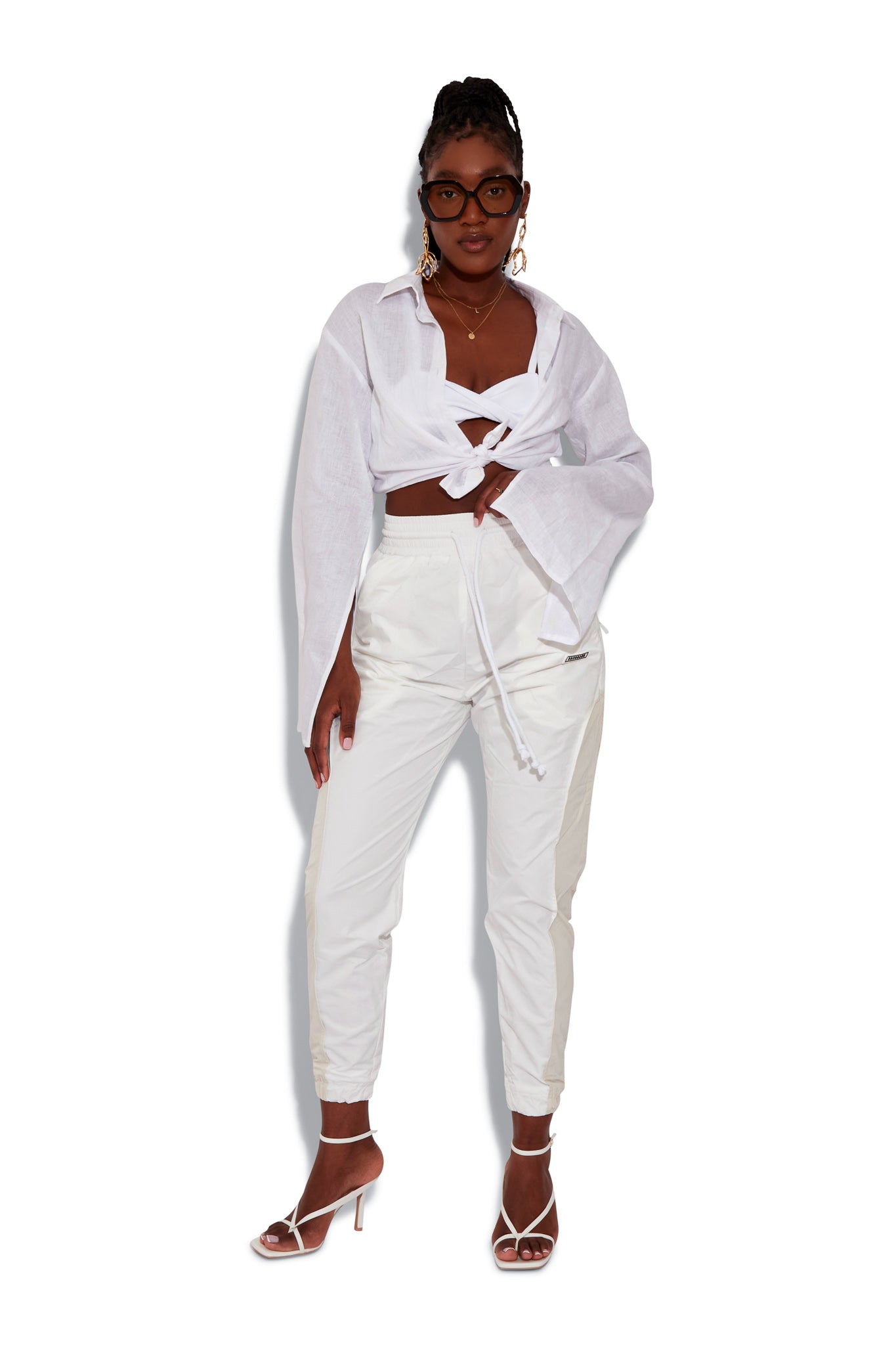 Yacht White Shell Joggers