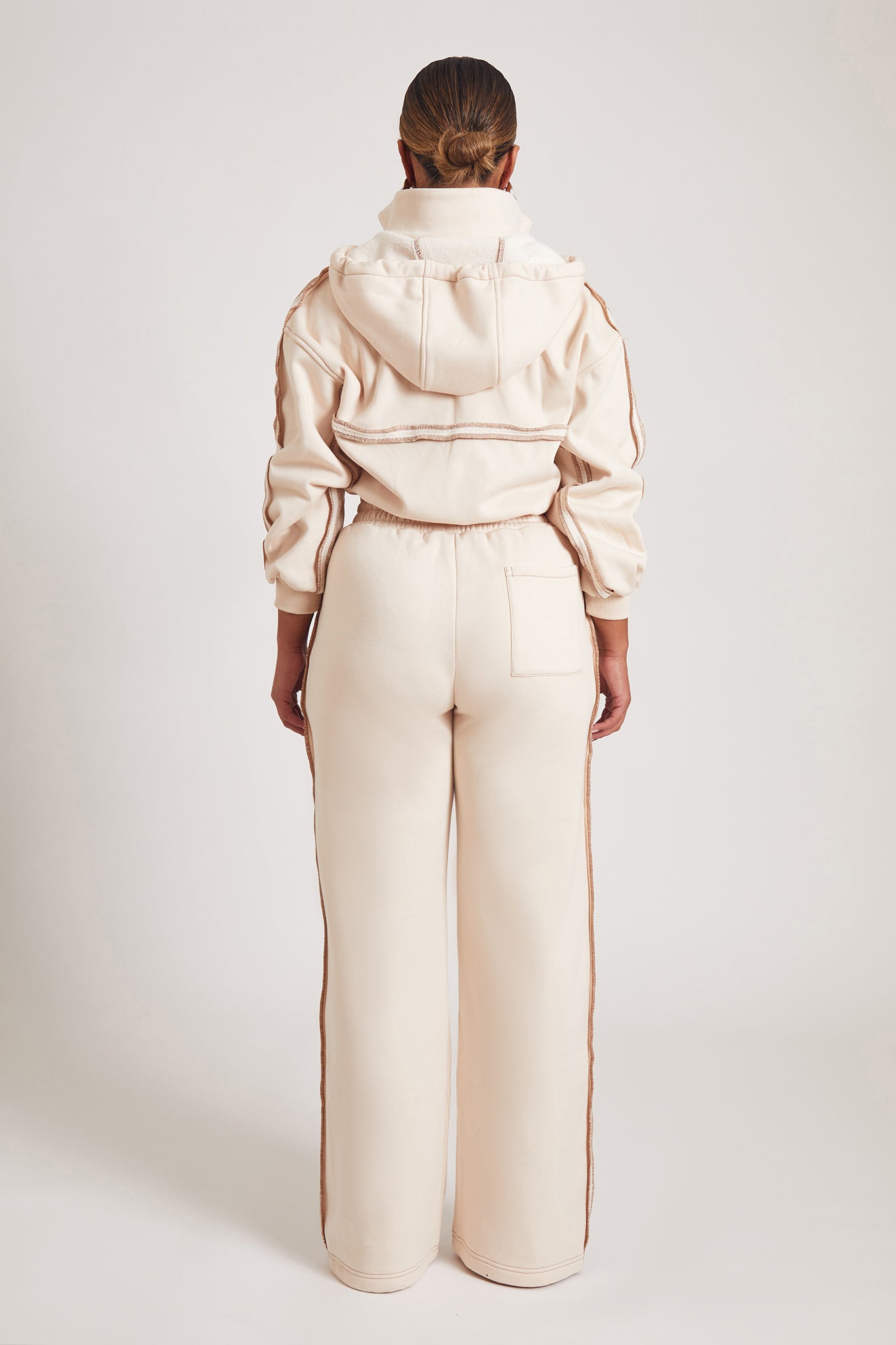 Straight Leg Joggers - Ecru