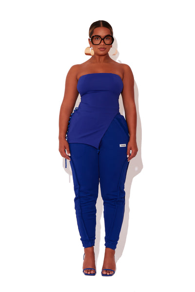 Sapphire Asymmetric Bustier