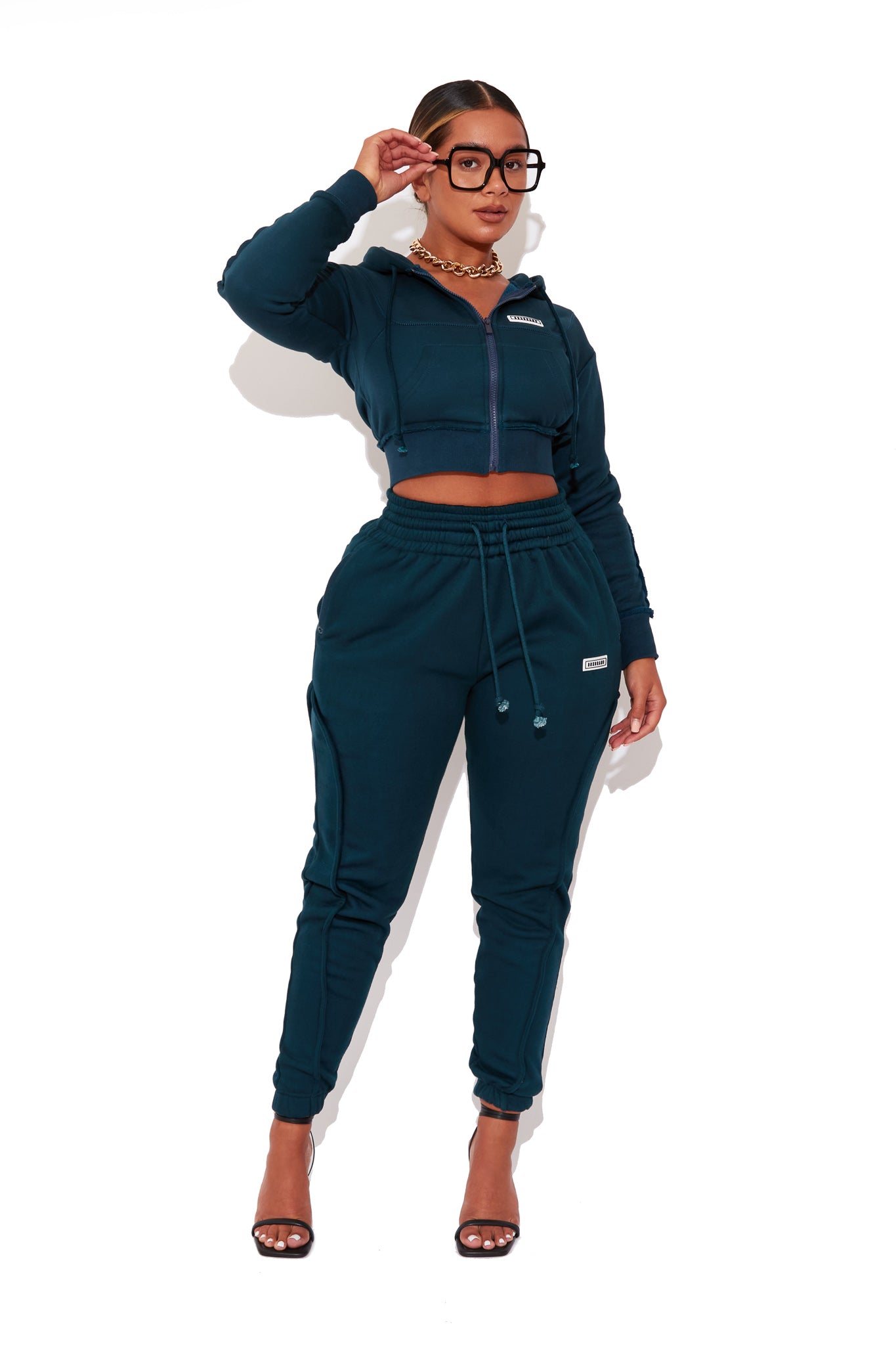 Teal Logo Joggers