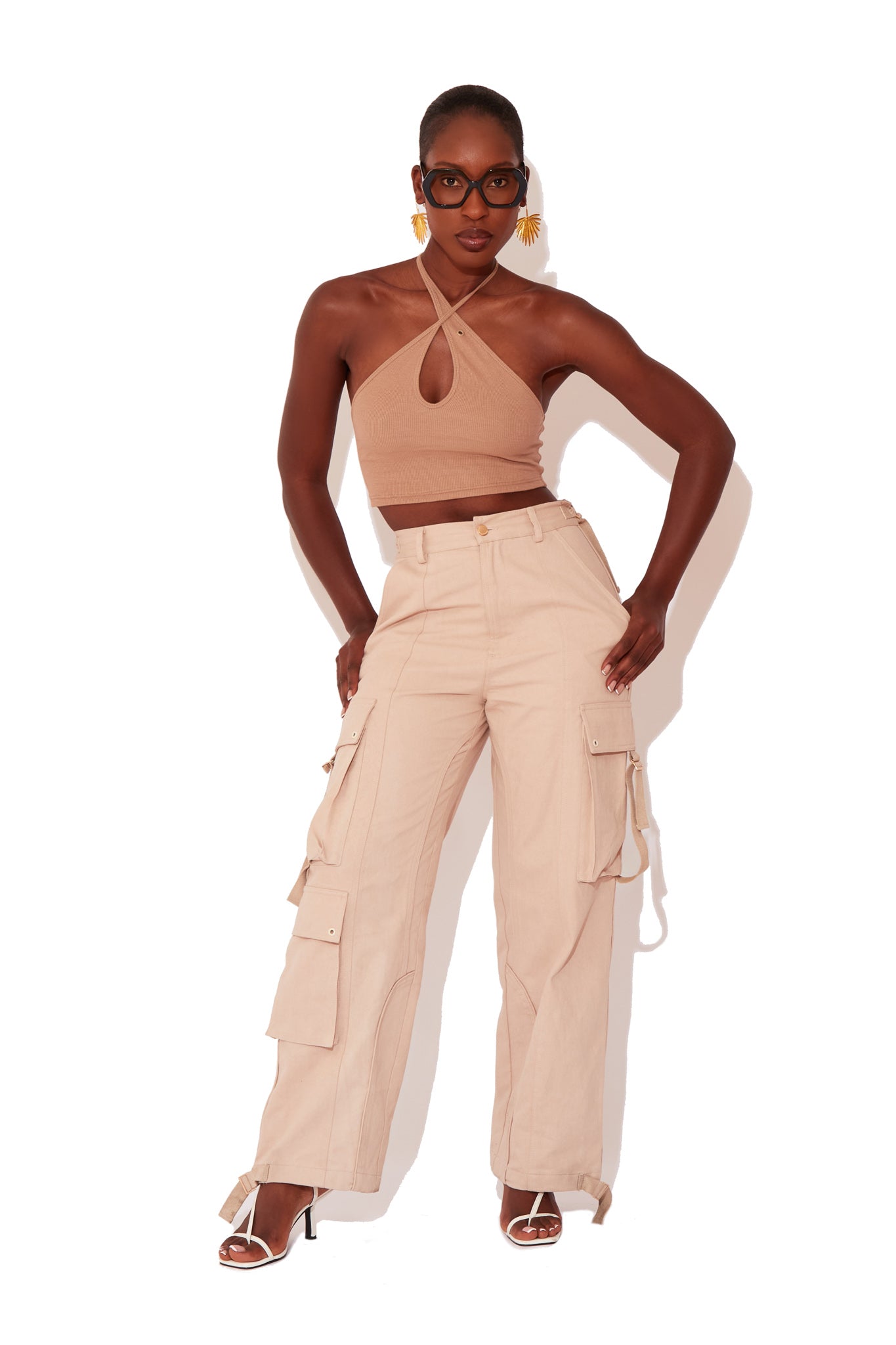 Sandstone Ribbed Cami
