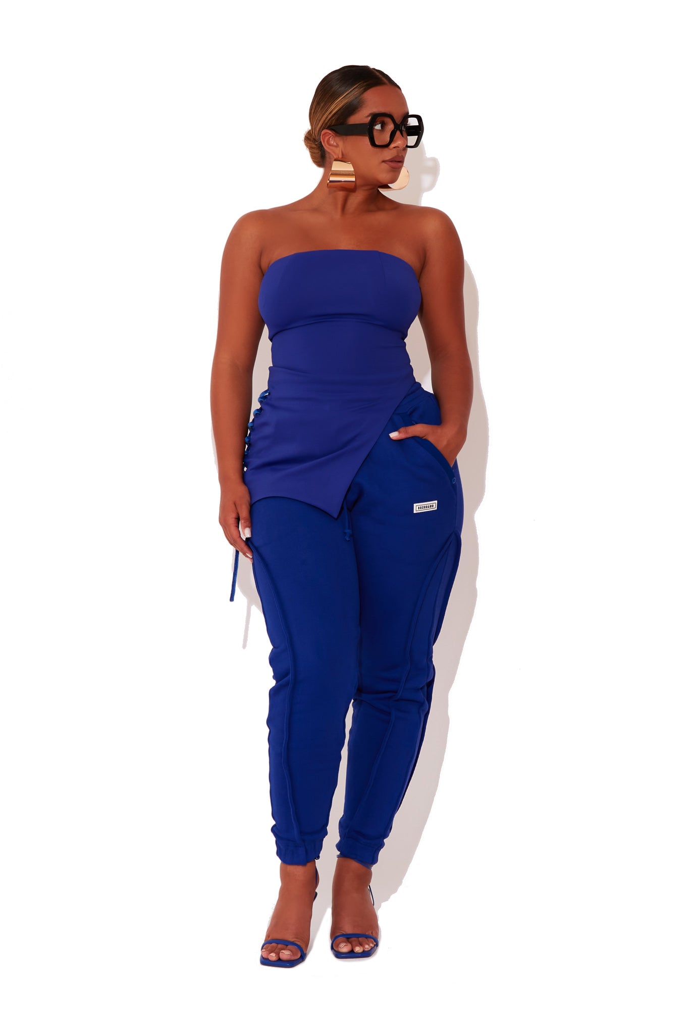 Sapphire Asymmetric Bustier