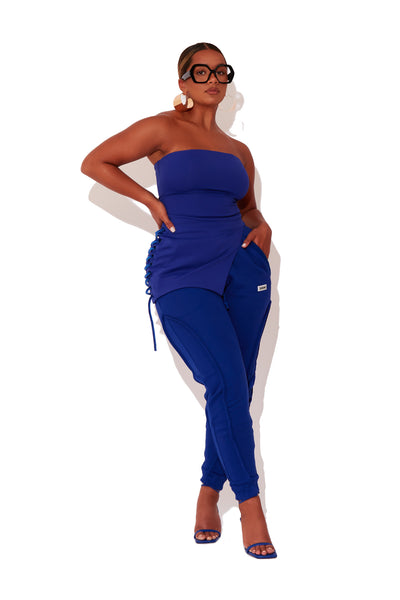 Sapphire Asymmetric Bustier