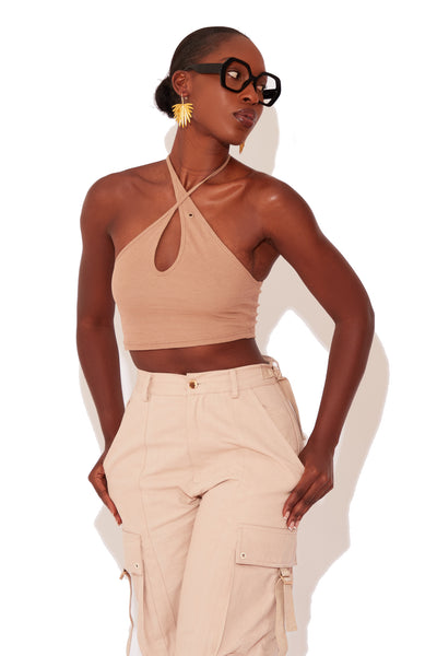 Sandstone Ribbed Cami