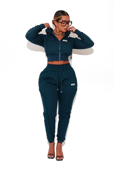 Teal Logo Joggers