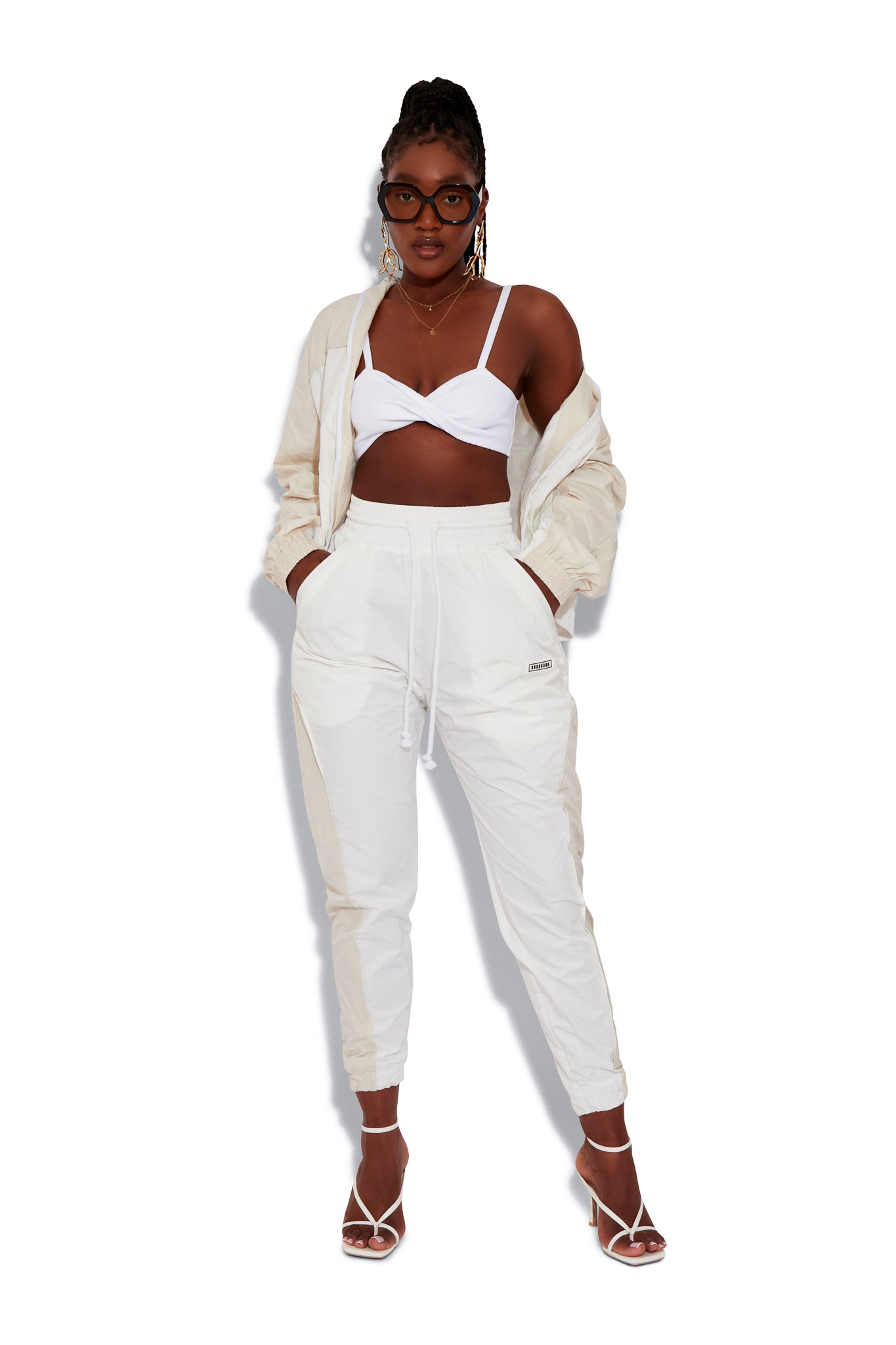Yacht White Shell Joggers