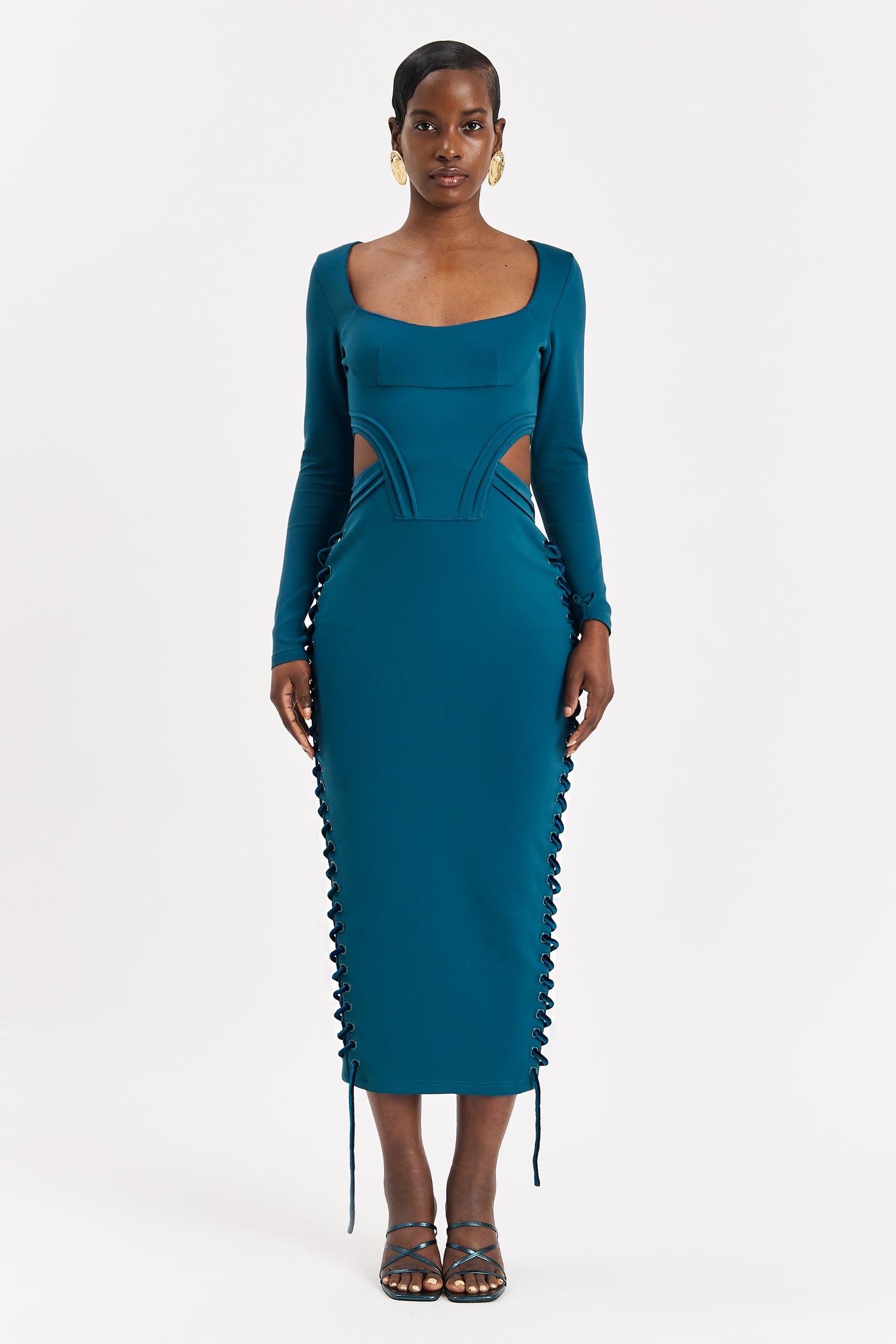 Arctic Sleeved Corset Maxi