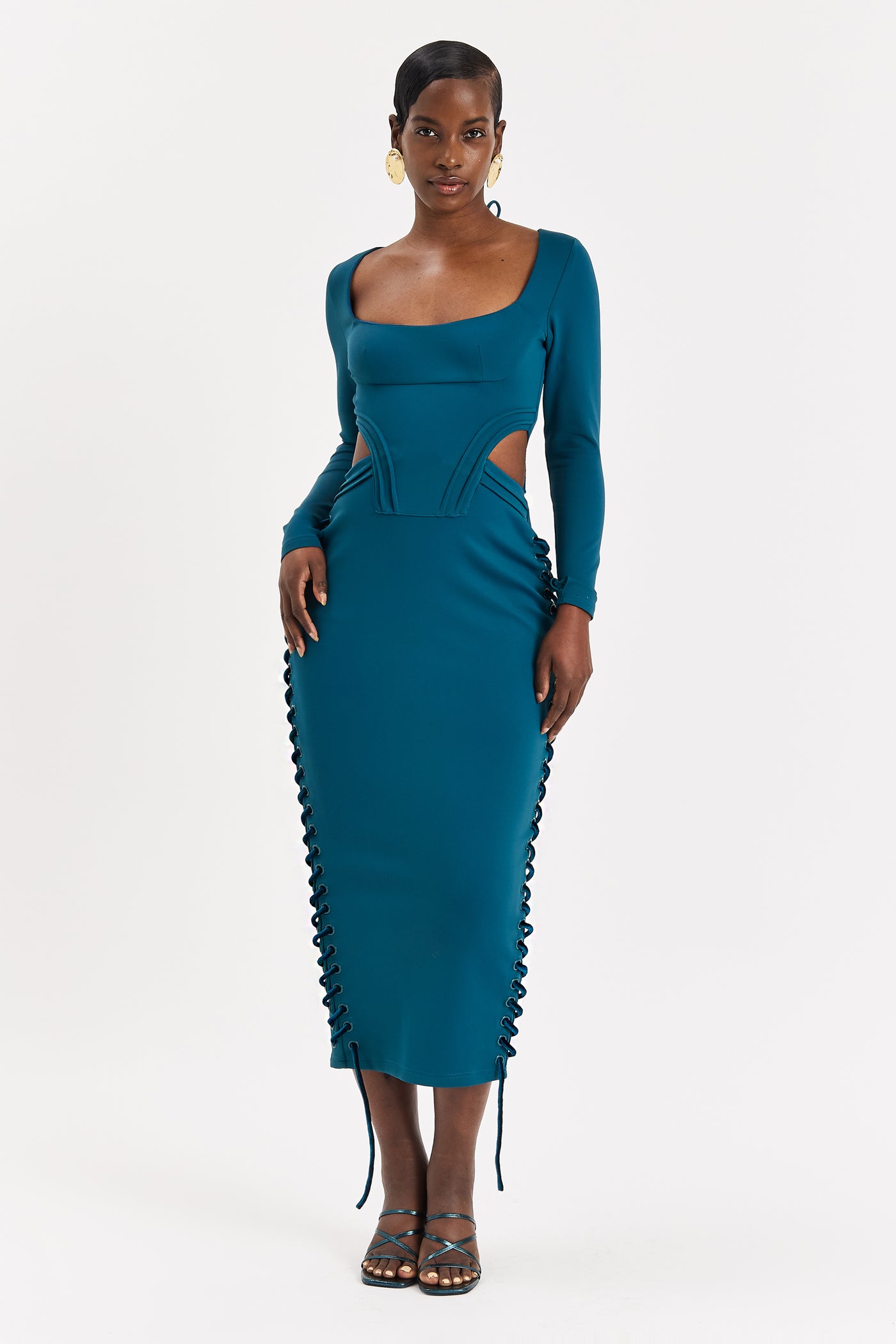 Arctic Sleeved Corset Maxi