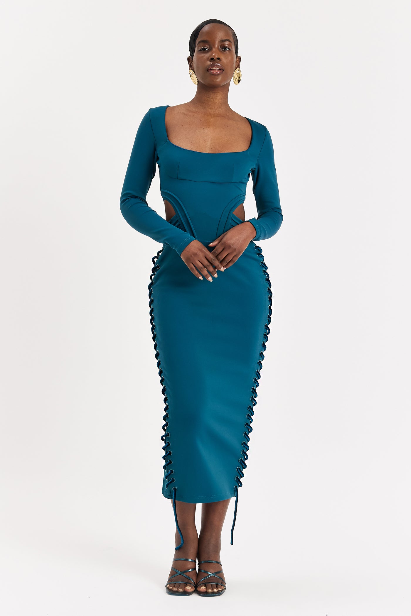 Arctic Sleeved Corset Maxi