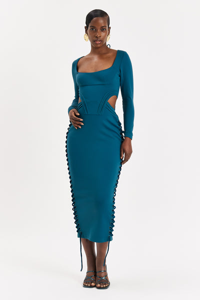 Arctic Sleeved Corset Maxi