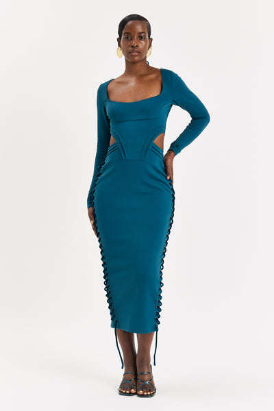 Arctic Sleeved Corset Maxi