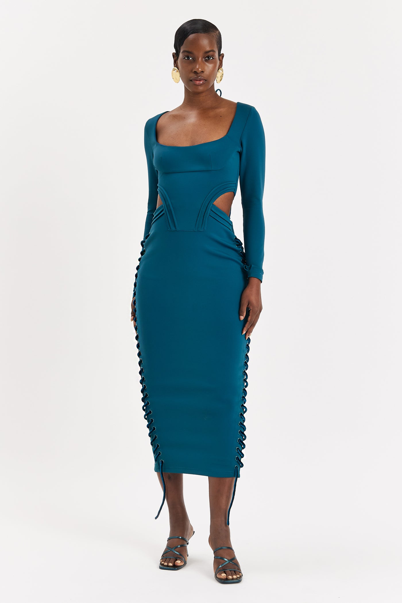 Arctic Sleeved Corset Maxi