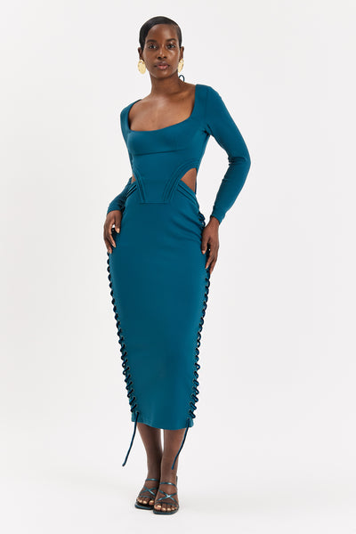 Arctic Sleeved Corset Maxi
