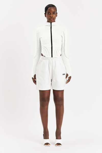 Off-White Ribbed Turtleneck
