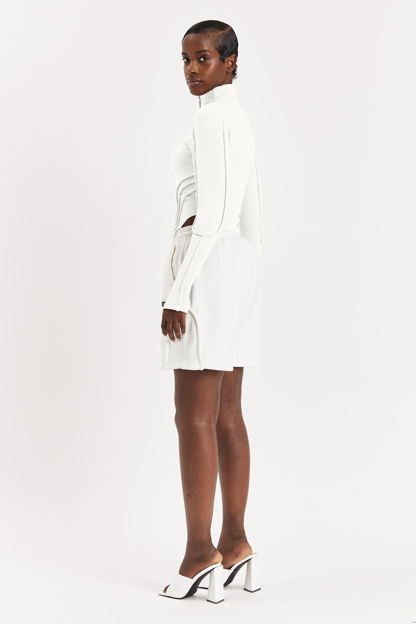 Off-White Ribbed Turtleneck