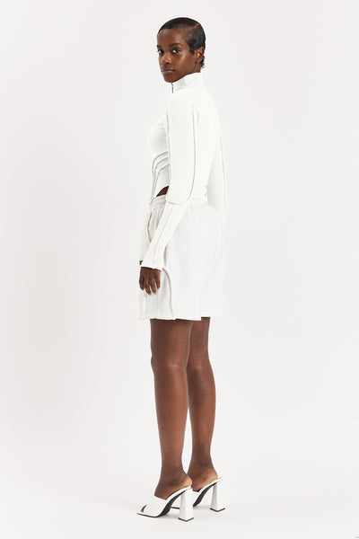 Off-White Ribbed Turtleneck