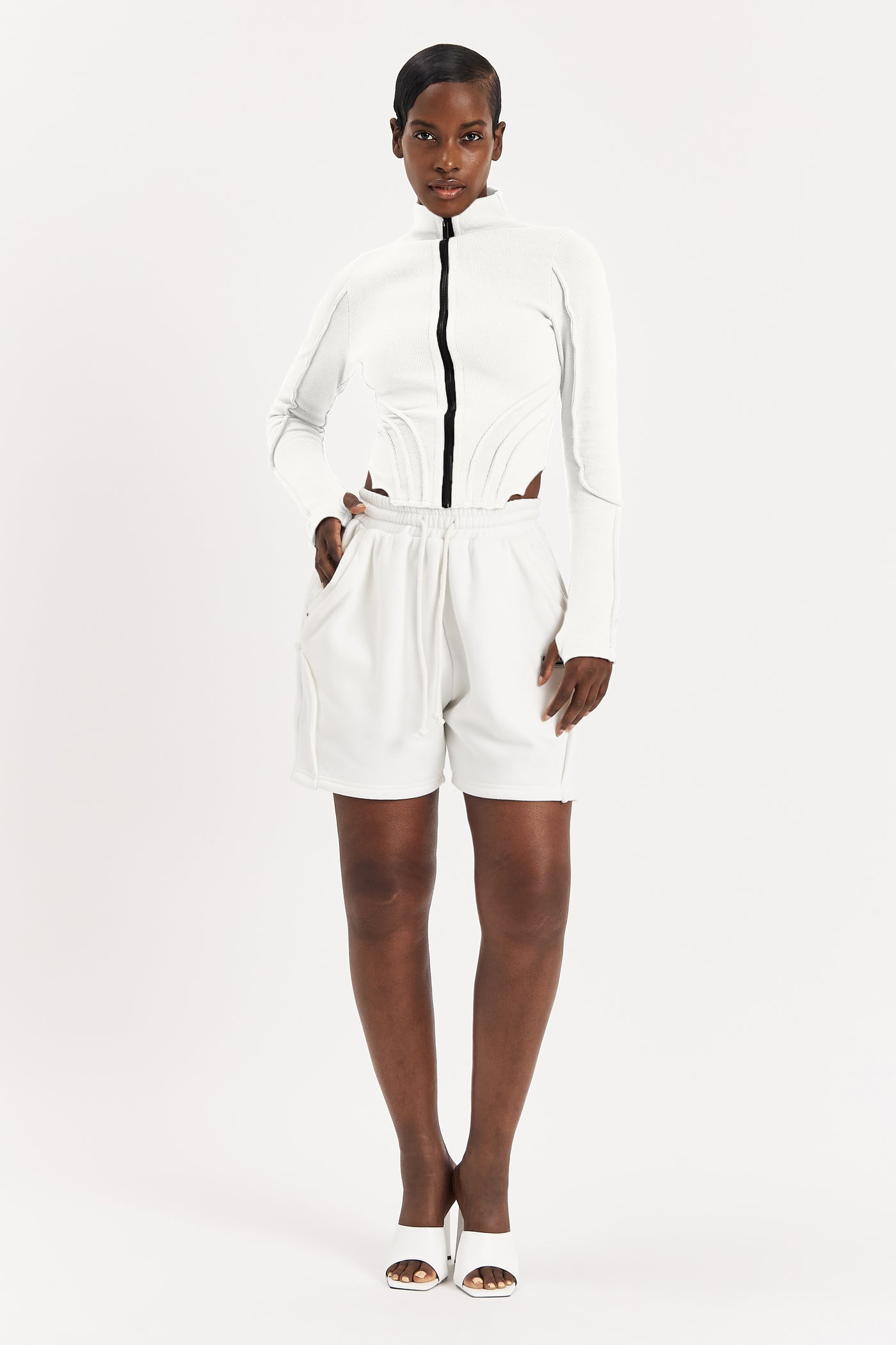 Off-White Ribbed Turtleneck