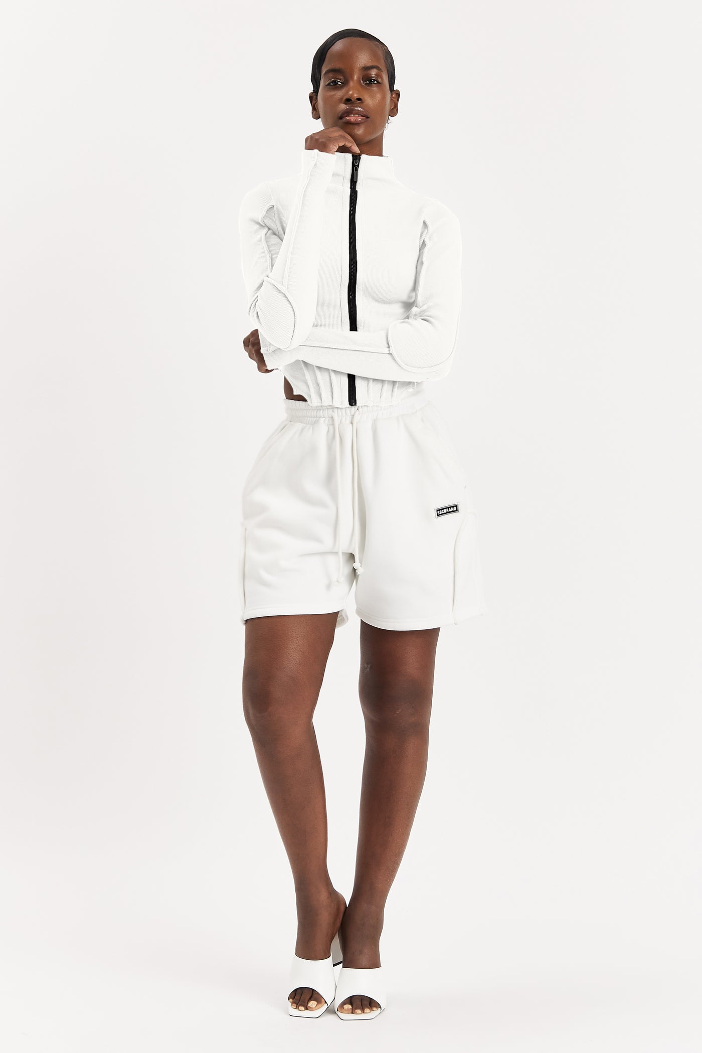 Off-White Ribbed Turtleneck