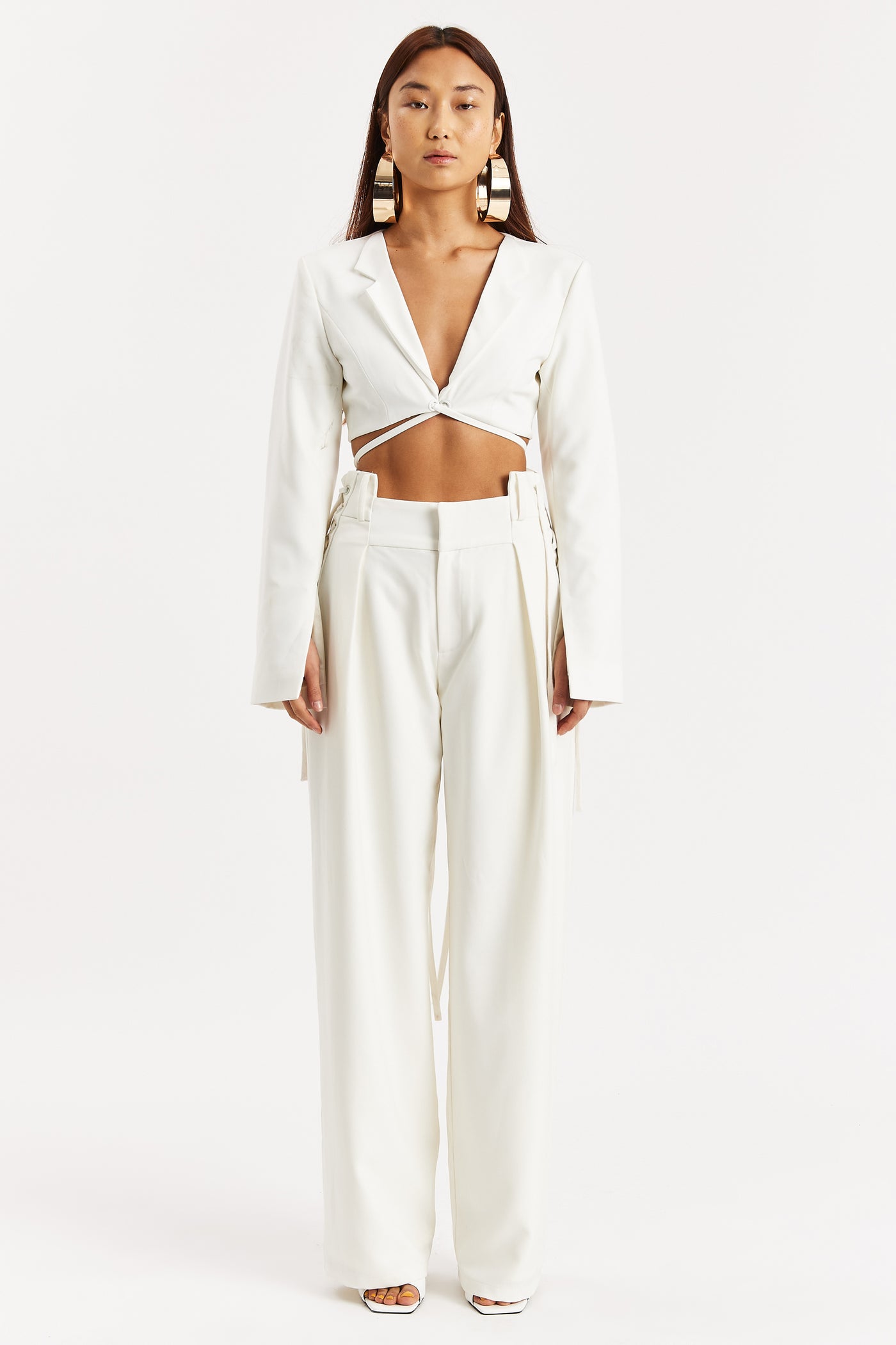 Off-White Cropped Blazer
