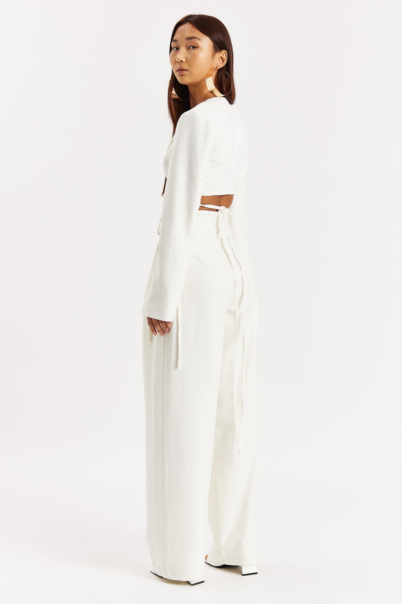 Off-White Cropped Blazer