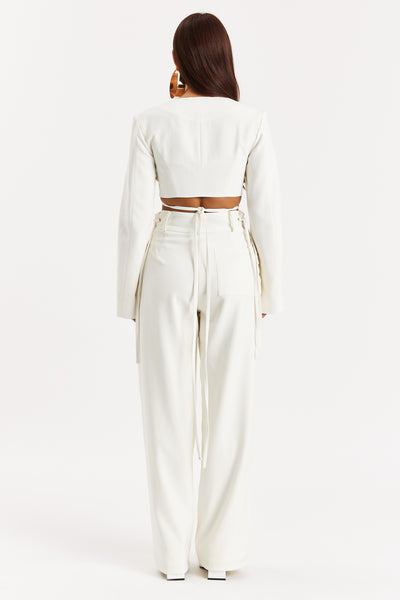 Off-White Cropped Blazer