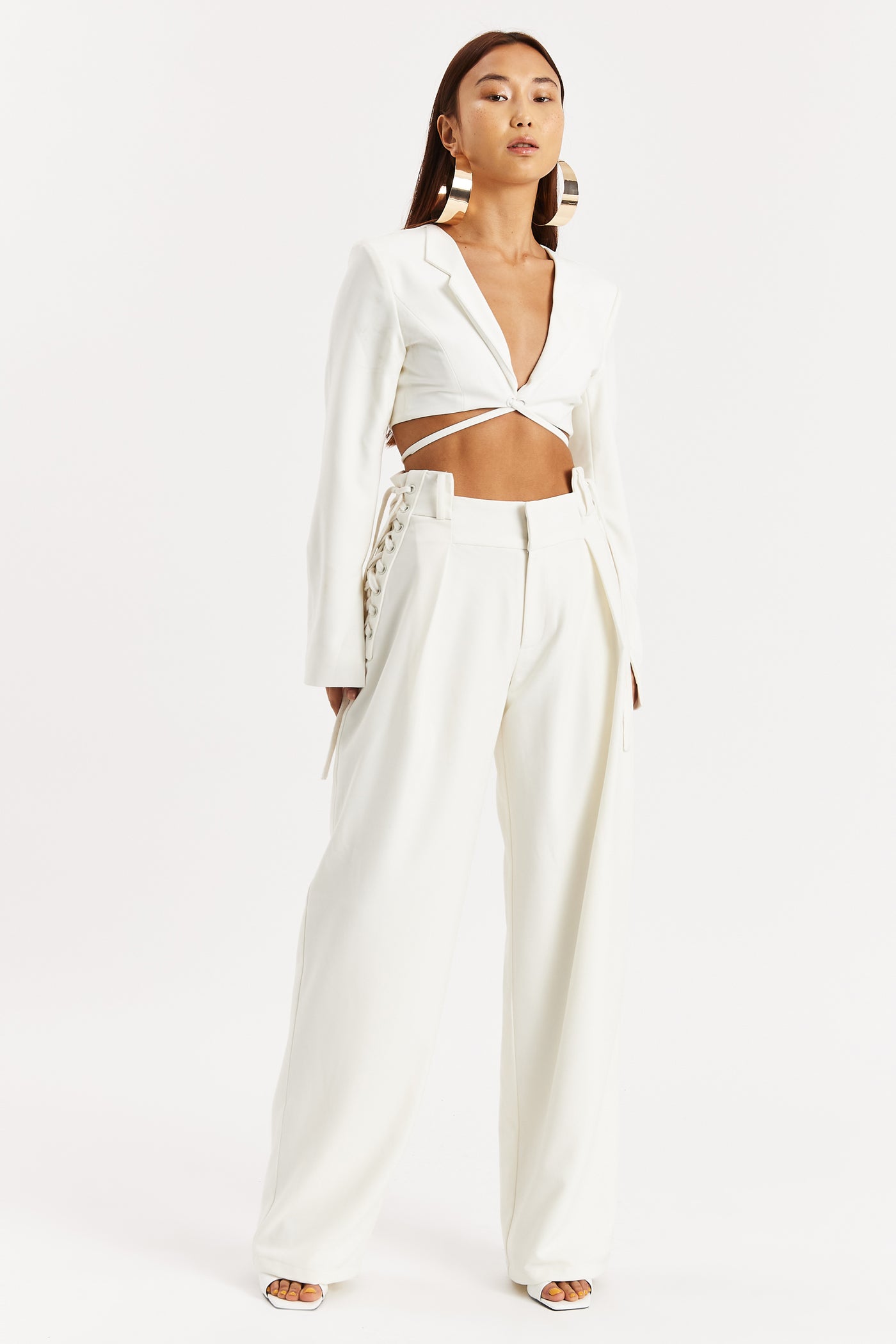 Off-White Cropped Blazer